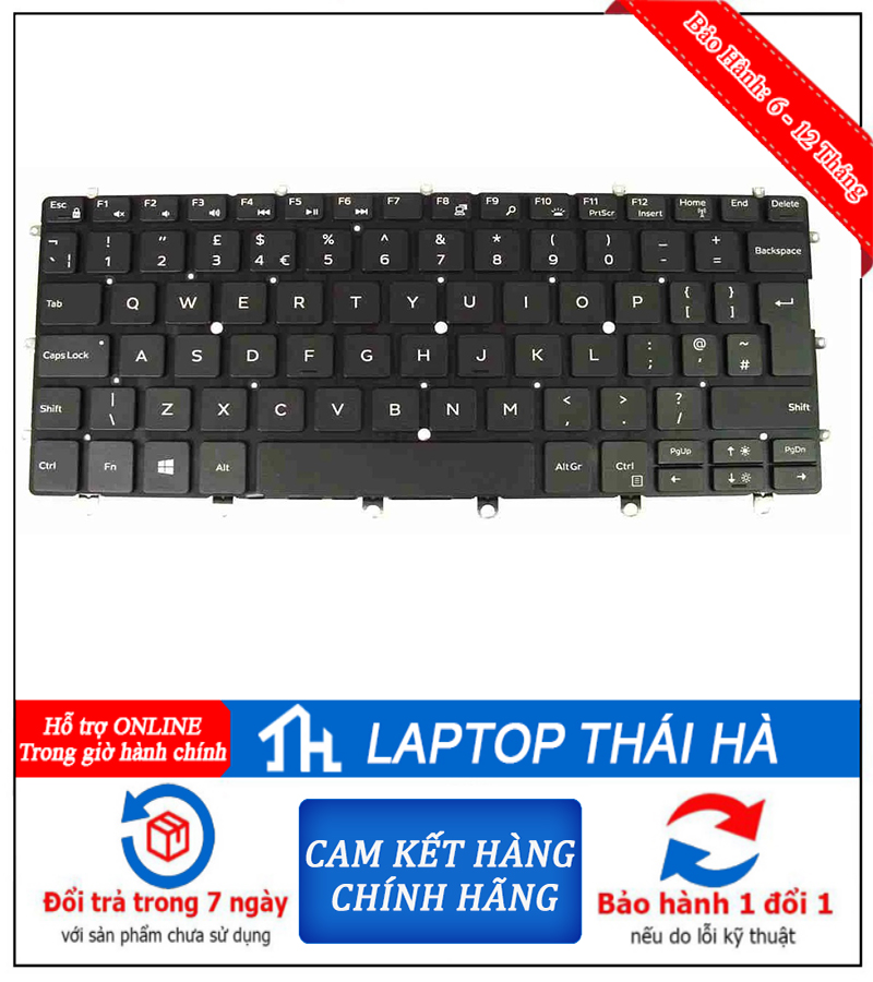 Bàn Phím Laptop Dell XPS 13 9365