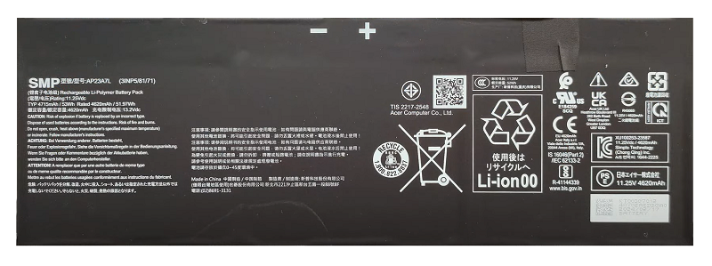 Pin Laptop Acer Aspire Lite 16 AI AL16-71P-71WU