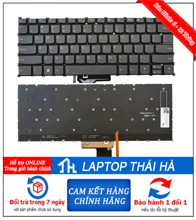 Bàn phím laptop IdeaPad Slim 5 14IRH10