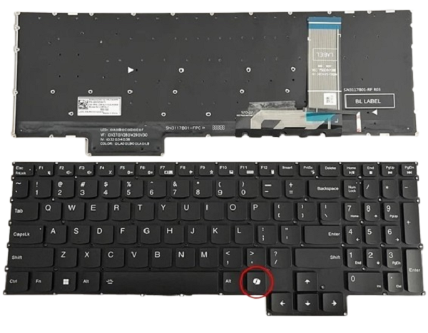 Bàn phím laptop Lenovo LOQ 15IAX9E - 83LK000BVN