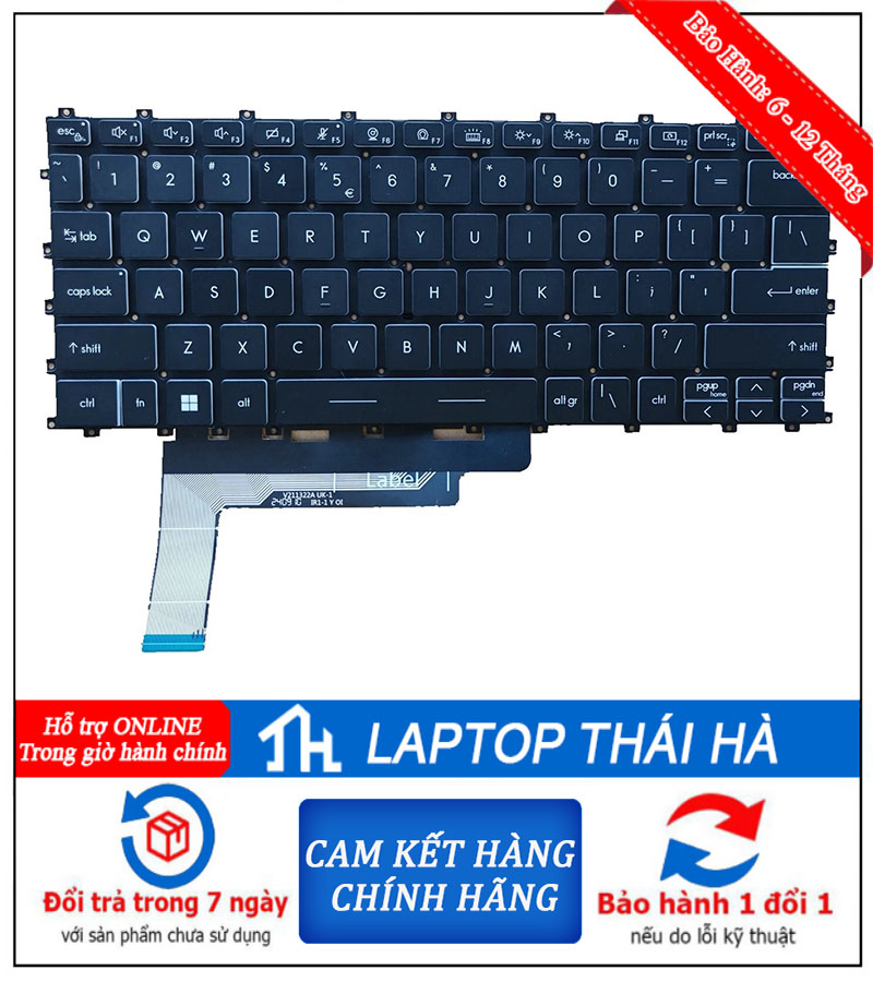 Bàn phím laptop MSI Prestige 13 AI Evo A1MG-241VN