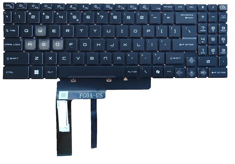 Bàn phím laptop MSI Vector 17 HX AI A2XW