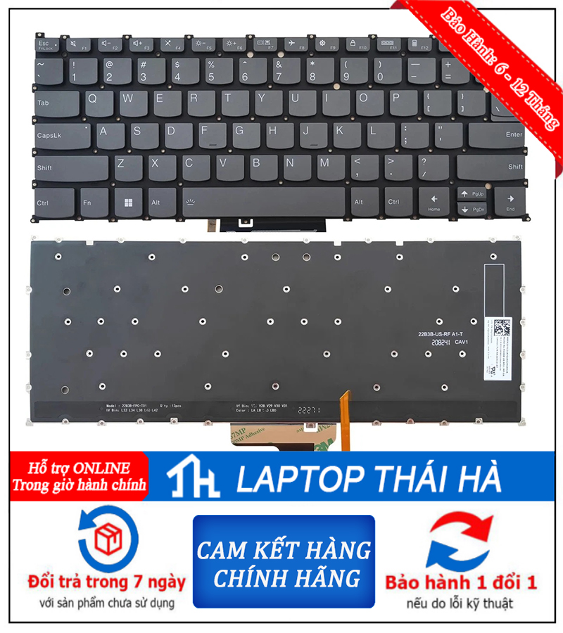 Bàn phím laptop Lenovo IdeaPad Slim 3 14ABR8