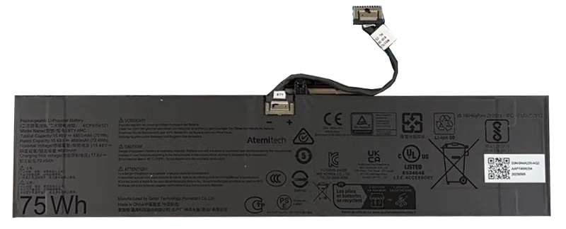 Pin laptop MSI Katana 17 HX B14W