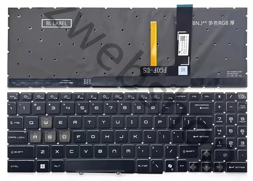 Bàn phím laptop MSI Katana 17 HX B14W