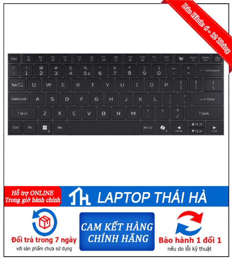 Bàn phím laptop Acer Predator Triton 14 AI PT14-52T