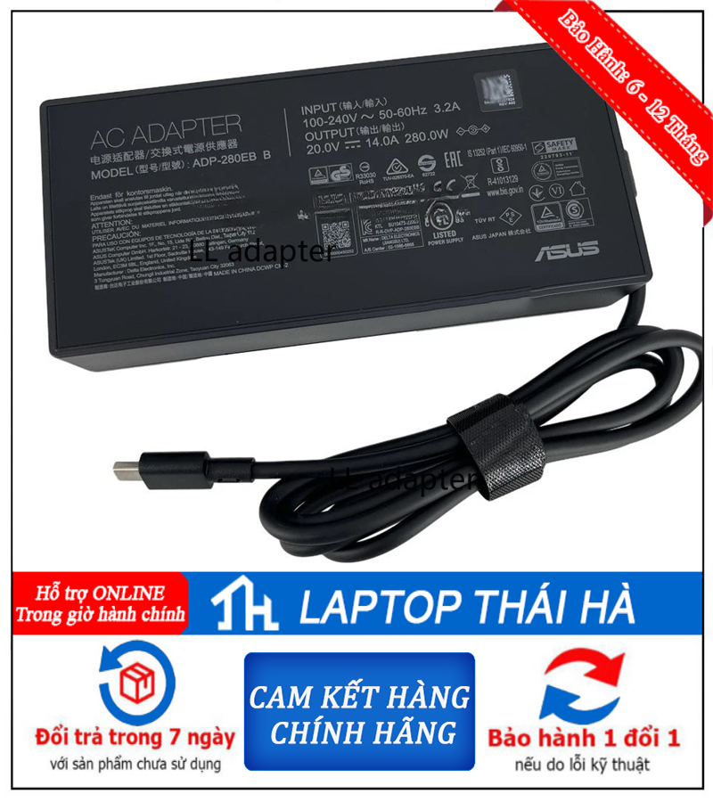 Sạc laptop Asus TUF Gaming F16 FX608