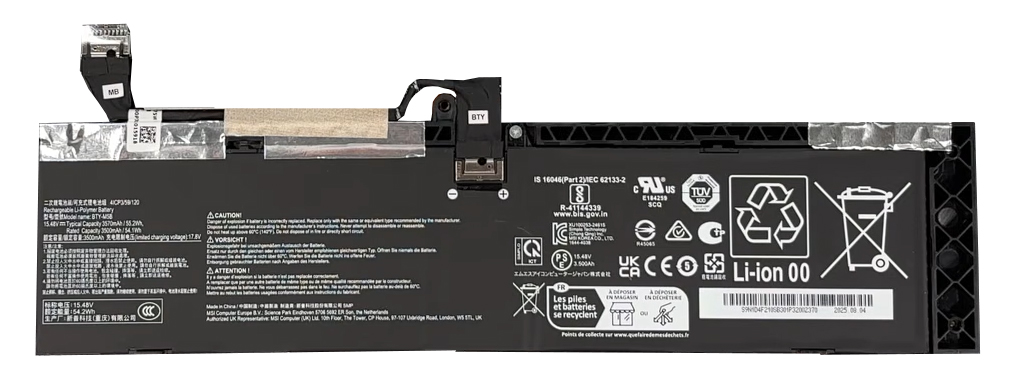 Pin laptop MSI Cyborg 15 B2RW