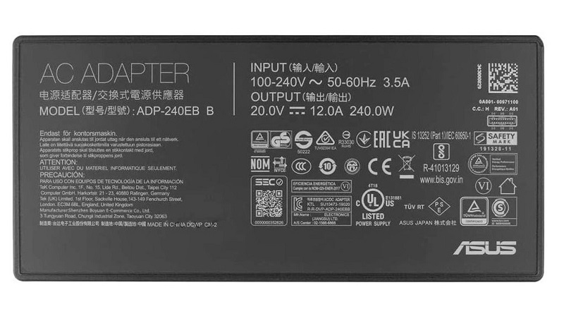Sạc laptop Asus ProArt P16