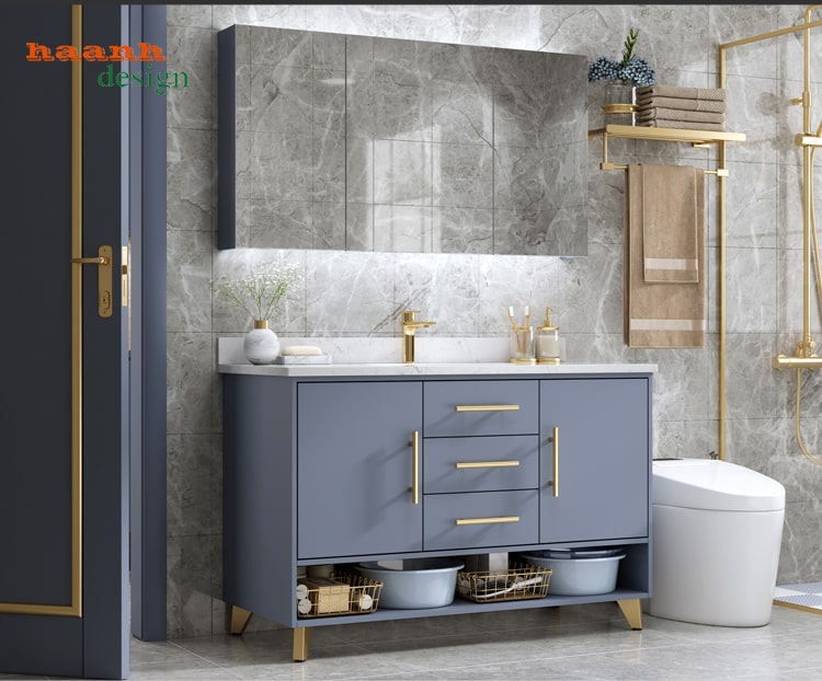 Tủ lavabo phòng tắm gỗ công nghiệp