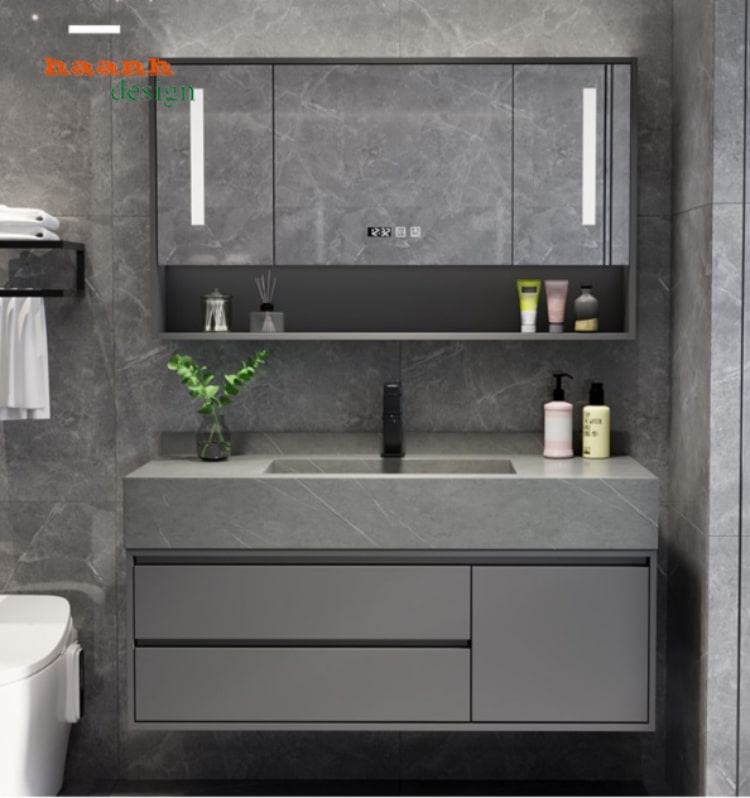 Tủ lavabo phòng tắm gỗ công nghiệp 