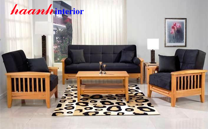 Sofa gỗ sồi tự nhiên cao cấp SFG007