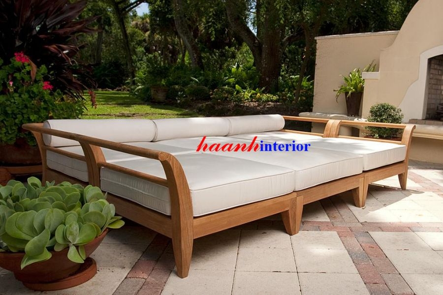 Sofa gỗ ngoài trời SNT001