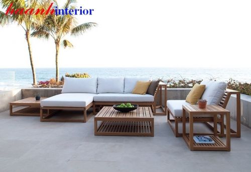 Sofa gỗ ngoài trời hiện đại  SNT003