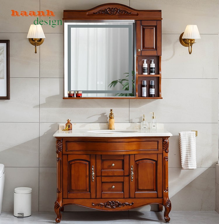 Tủ Lavabo tân cổ điển Châu Âu TPT008