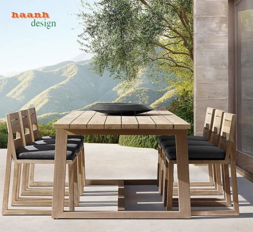 Bàn ghế ngoài trời gỗ Teak Nam Mỹ. NTG034