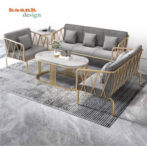 Sofa sắt mỹ thuật sơn tĩnh điện phòng khách sang trọng SFS 016