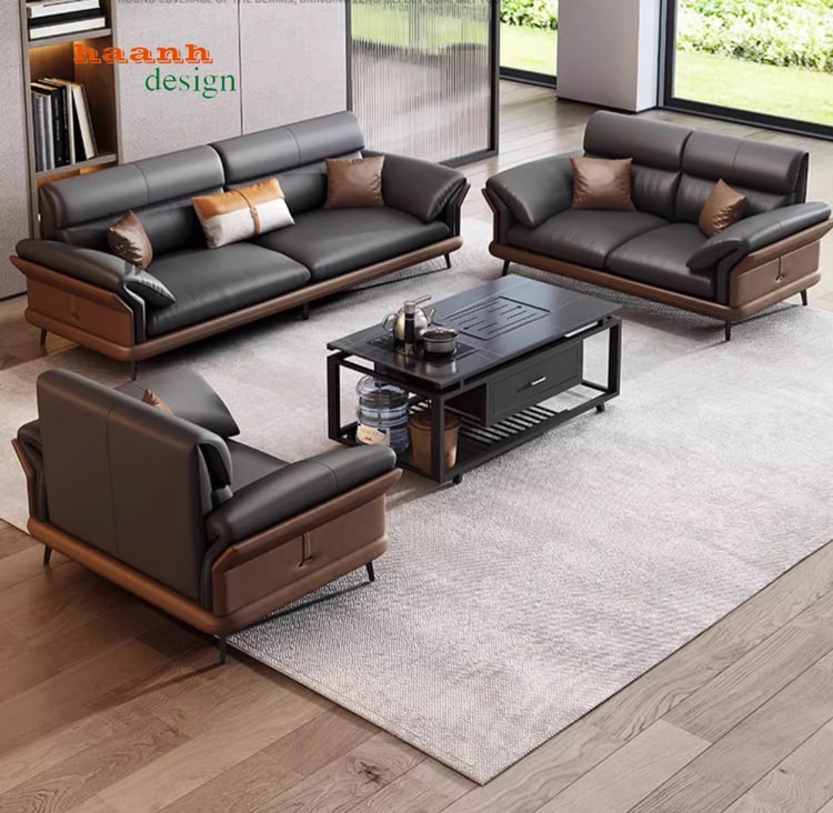 Sofa văn phòng lãnh đạo cao cấp chất lượng cao. SFVP 016