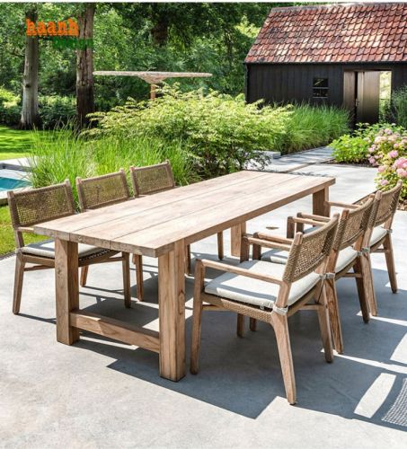 Bàn ghế ngoài trời gỗ Teak Sự lựa chọn hoàn hảo-NTG 042