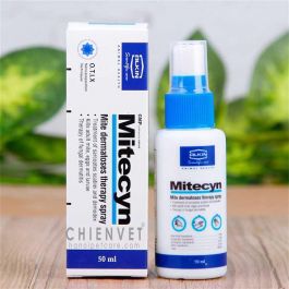 ALKIN MITECYN 50ML - XỊT TRỊ VIÊM DA, NẤM, GHẺ CHÓ MÈO 80ml