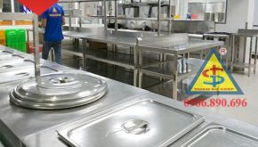 Cách thiết kế bếp trường học chuẩn một chiều an toàn vệ sinh thực phẩm