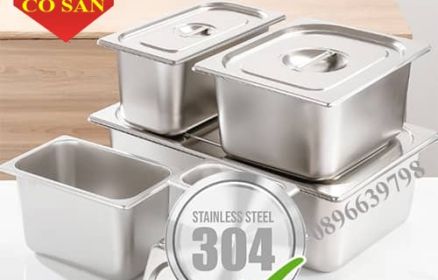 Khay GN Inox 304 1/1 1/2 1/3 1/4– Chất Lượng Cao, Bền Bỉ, An Toàn Thực Phẩm