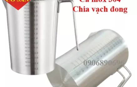 Hỏi đáp về ca inox 304 có chia vạch đong (nhiều size)