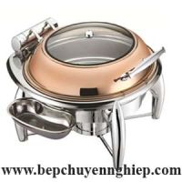 Nồi hâm thức ăn buffet tròn vàng hồng CFK018MJ