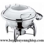 Nồi hâm thức ăn buffet tròn nắp kính CFK018