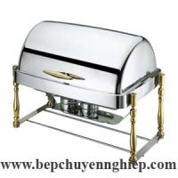 Nồi hâm buffet chữ nhật nắp tròn chân cao 9 lít CZK303