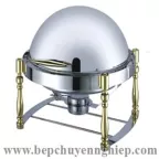 Nồi hâm buffet tròn mạ vàng nắp mở 180 độ CSK301