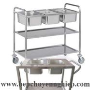 Xe đẩy inox phục vụ thức ăn MRS
