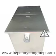 Thùng tách mỡ lọc rác inox khu bếp