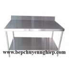 Bàn inox công nghiệp 1 kệ dưới