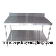 Bàn inox công nghiệp 1 kệ dưới