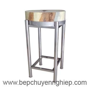 Thớt công nghiệp mặt gỗ khung inox