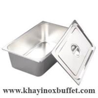 Khay inox chữ nhật có nắp đậy