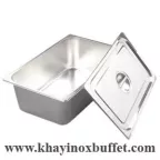 Khay inox chữ nhật có nắp đậy