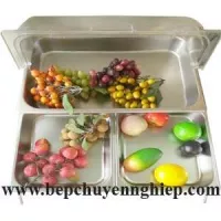Giá kệ inox 2 tầng trưng bày tiệc buffet SG2CT4-350