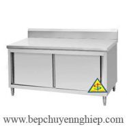 Quầy tủ inox cửa lùa