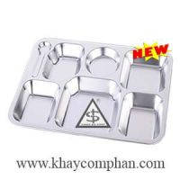 Khay inox 304 cao cấp 7 ngăn