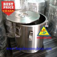 Thùng inox giữ nhiệt 50 lít nắp bằng