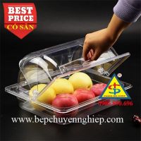 Nắp nhựa chữ nhật đậy khay buffet gn 1/2