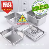 Khay inox đựng thực phẩm GN 1/2