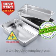 Khay buffet inox đựng thức ăn có nắp GN1/1 sâu 65 và nhiều size khác