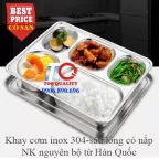 Khay cơm inox cao cấp 5 ngăn  T5-E-VIP