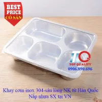 Khay cơm inox 5 ngăn inox 304 T5-F-VIP