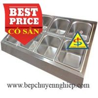 Hộp đựng topping giữ nhiệt 8 khay 1/6