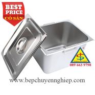 Khay inox GN có quai xách nắp đậy GN 1/2