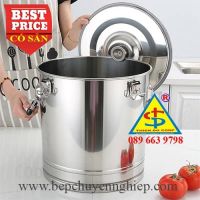 Thùng inox nắp kín chở thức ăn đi xa